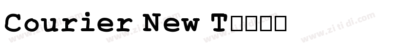 Courier New T字体转换